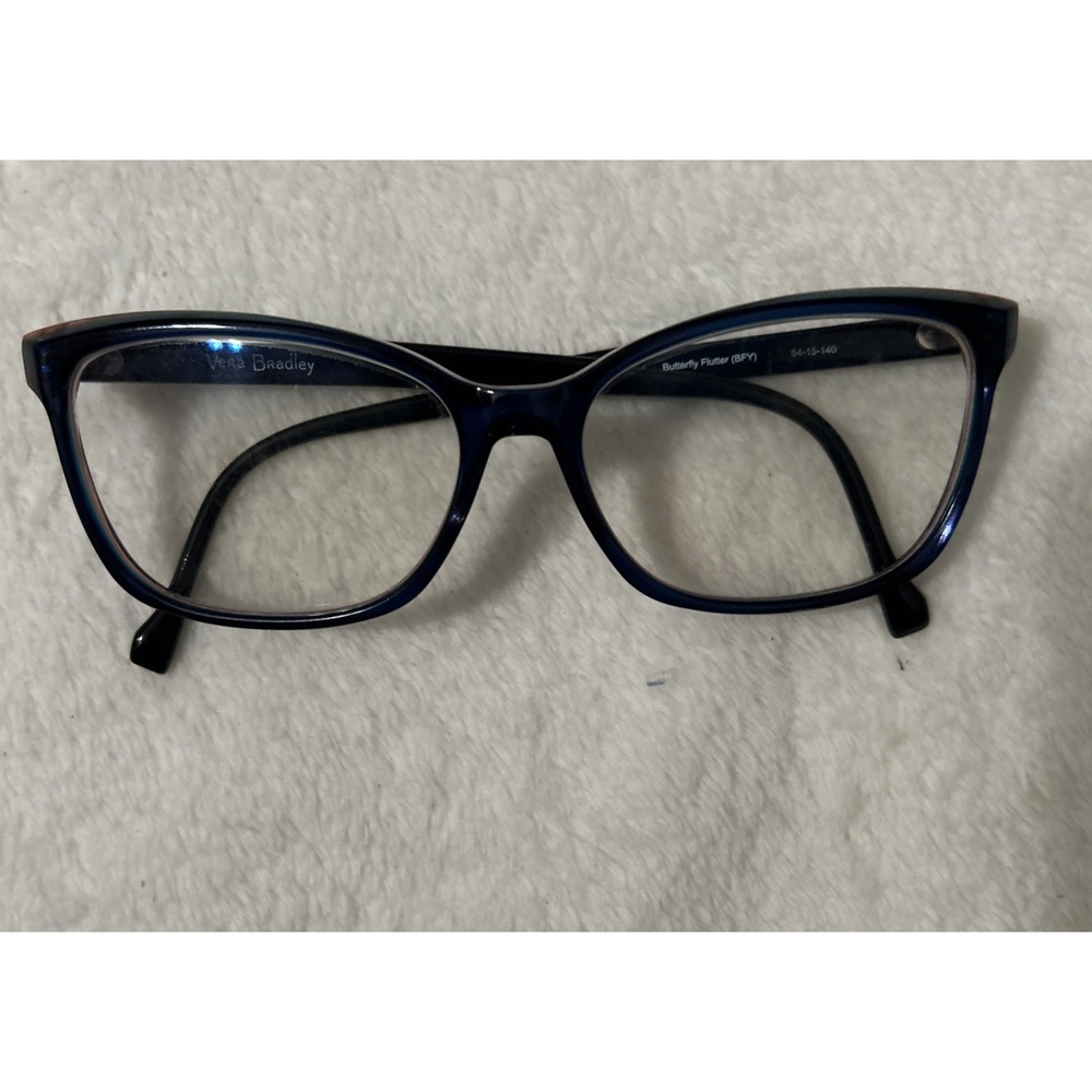 Vera Bradley Tamlyn BFY Butterfly Flutter Eyeglasses Frames 54-15-140 Blue